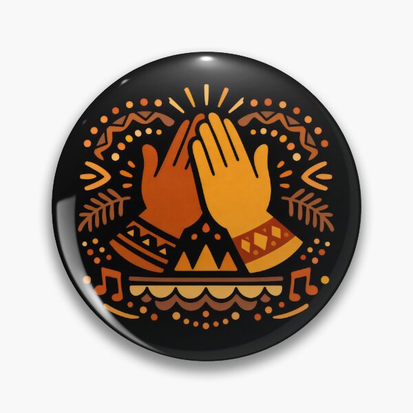 Item preview, Tribal Rhythm Hands Musical Vibes Pattern designed and sold by SplashTastic.