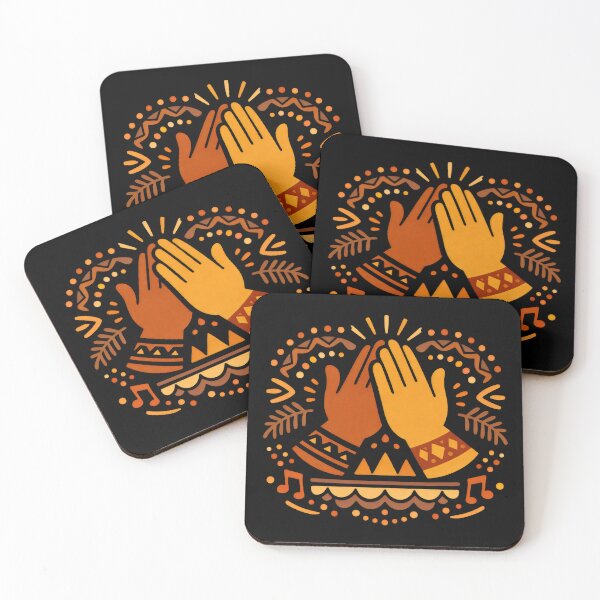 Item preview, Tribal Rhythm Hands Musical Vibes Pattern designed and sold by SplashTastic.