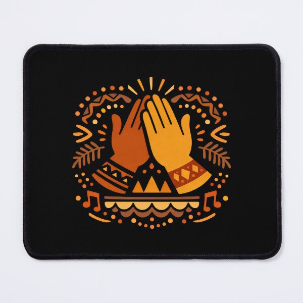 Item preview, Tribal Rhythm Hands Musical Vibes Pattern designed and sold by SplashTastic.