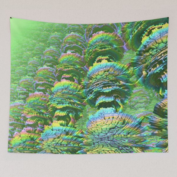 Item preview, Flowers Wall 019 - Fractal Landscapes designed and sold by sbartinspace.