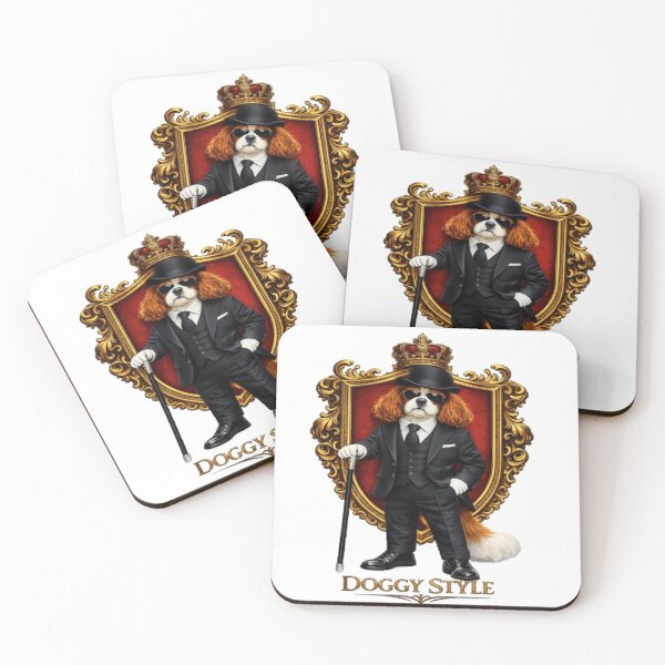 Item preview, Funny Dog Suit Charlie Custom Pet Portrait Fancy Gentleman Dog Lover Gift Vintage Style Dog designed and sold by Lone Wolf Designs .