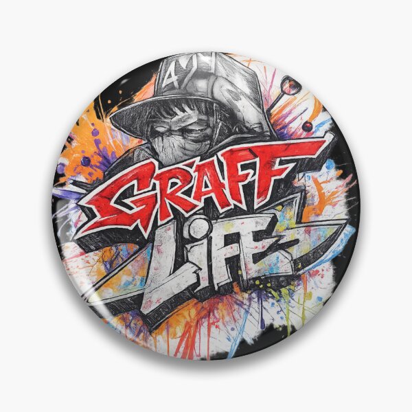 Item preview, Graff Life - Paint Splatter Graffiti designed and sold by HubiUrbanStudio.