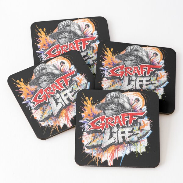 Item preview, Graff Life - Paint Splatter Graffiti designed and sold by HubiUrbanStudio.