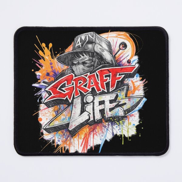 Item preview, Graff Life - Paint Splatter Graffiti designed and sold by HubiUrbanStudio.