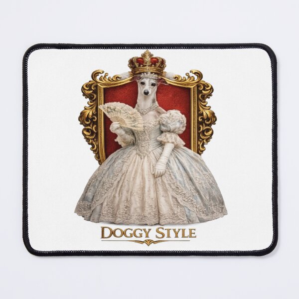 Item preview, Funny Royal Queen Dog Victoria Custom Pet Portrait Ryal Dog Lover Gift Elegant Dog Artwork and apparel designed and sold by Lone Wolf Designs .