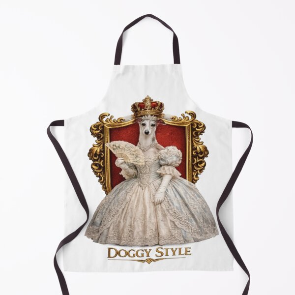 Item preview, Funny Royal Queen Dog Victoria Custom Pet Portrait Ryal Dog Lover Gift Elegant Dog Artwork and apparel designed and sold by Lone Wolf Designs .