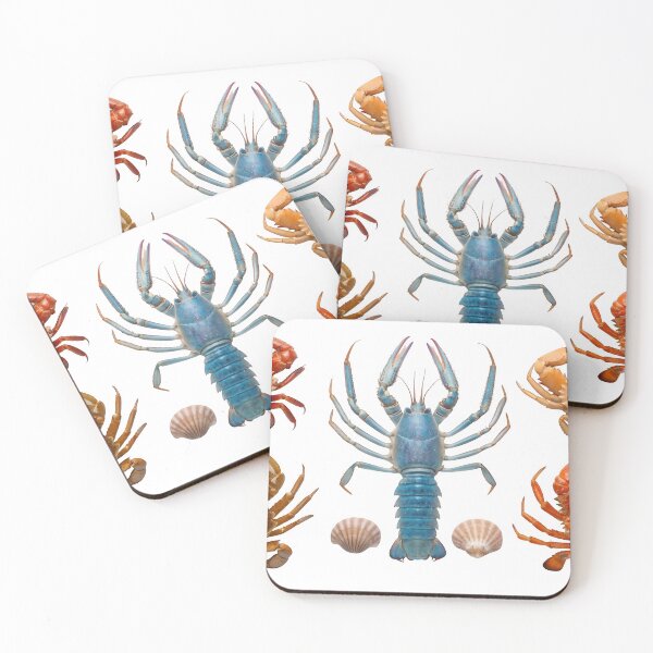 Item preview, A colorful arrangement of crabs and a lobster on transparent background designed and sold by Creative88Art.