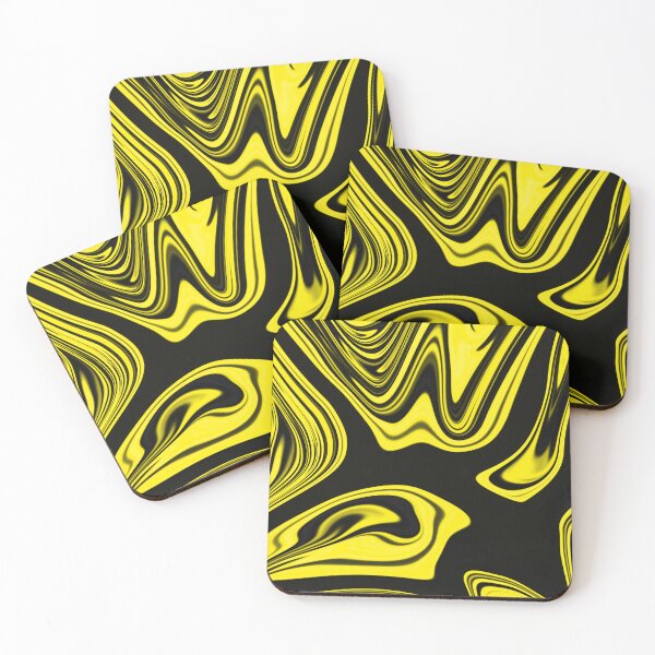 Item preview, Abstract Energy – Yellow & Black designed and sold by Elyna-Shop.