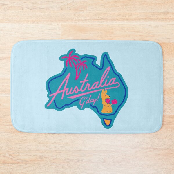 Item preview, Retro Neon Australian Design with Boxing Kangaroo  designed and sold by Corinne Alexa Jackson.