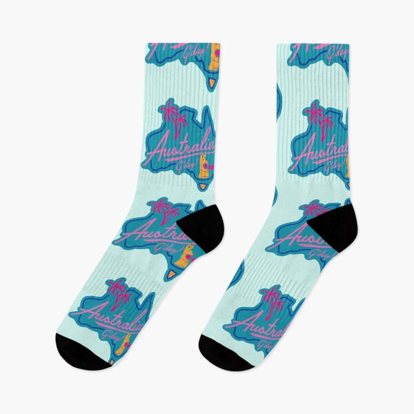 Item preview, Retro Neon Australian Design with Boxing Kangaroo  designed and sold by Corinne Alexa Jackson.