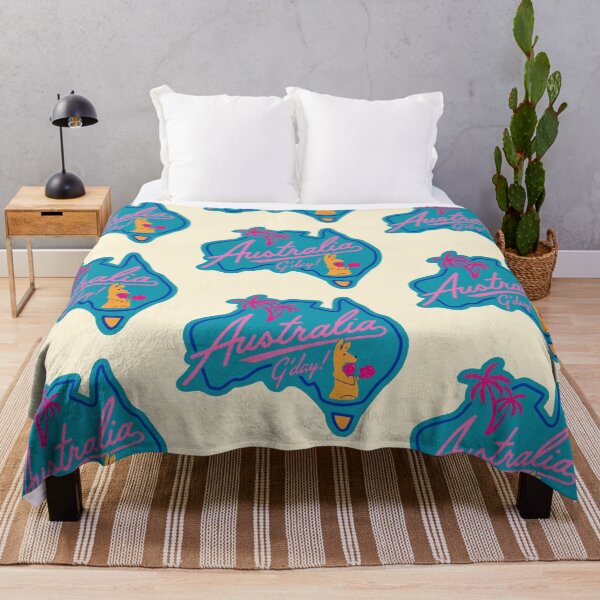 Item preview, Retro Neon Australian Design with Boxing Kangaroo  designed and sold by Corinne Alexa Jackson.