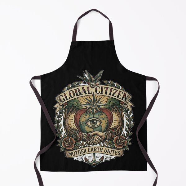Item preview, Global Citizen - Mother Earth Unites Traditional Tattoo Eye Art designed and sold by EARTH PEOPLE.