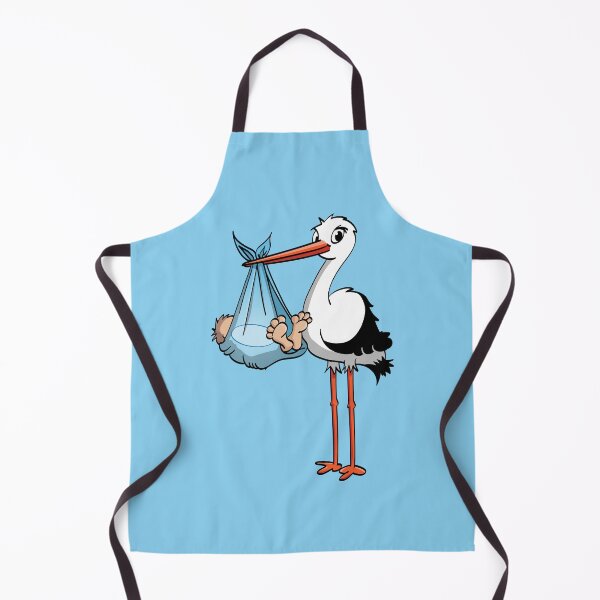 Item preview, It’s a boy “The blue stork who delivers the baby boy.” designed and sold by Stef Ringoot, cartoons and illustrations.