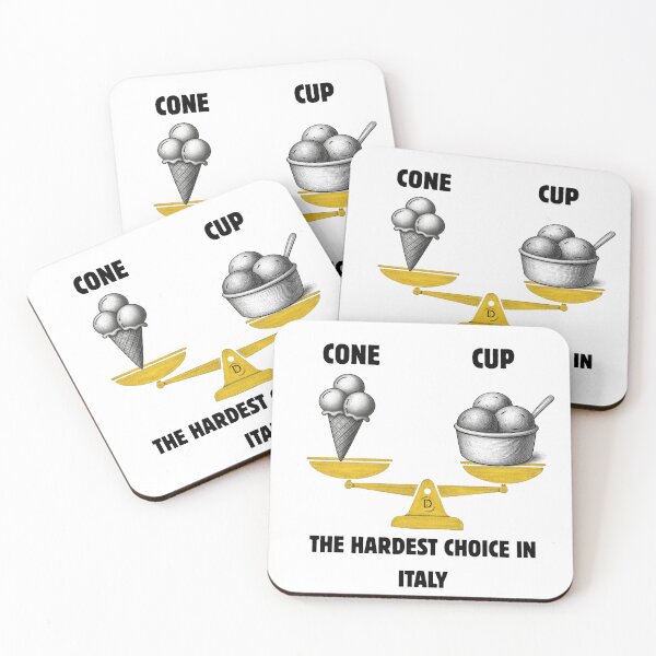 Item preview, The Italian Summer Dilemma: Gelato Cone vs Cup designed and sold by TheItaliandilemma.