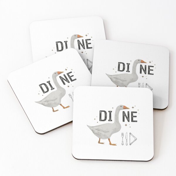 Item preview, Vintage Goose Dine Typography — Rustic Farmhouse Style Kitchen designed and sold by Colorful-Garden.