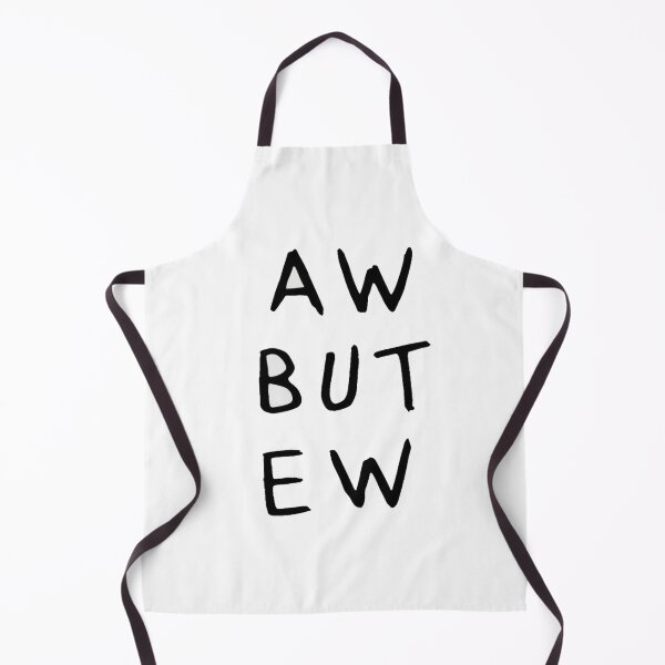 Item preview, Funny Minimalist Text Art – AW BUT EW Sarcastic Reaction Typography Design designed and sold by Bright Nest Studio.