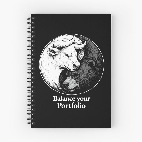 Item preview, Stock market Yin Yang: Bull & Bear Balance your portfolio designed and sold by Pineapple-Tree.