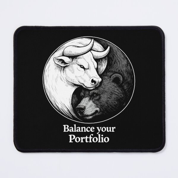 Item preview, Stock market Yin Yang: Bull & Bear Balance your portfolio designed and sold by Pineapple-Tree.