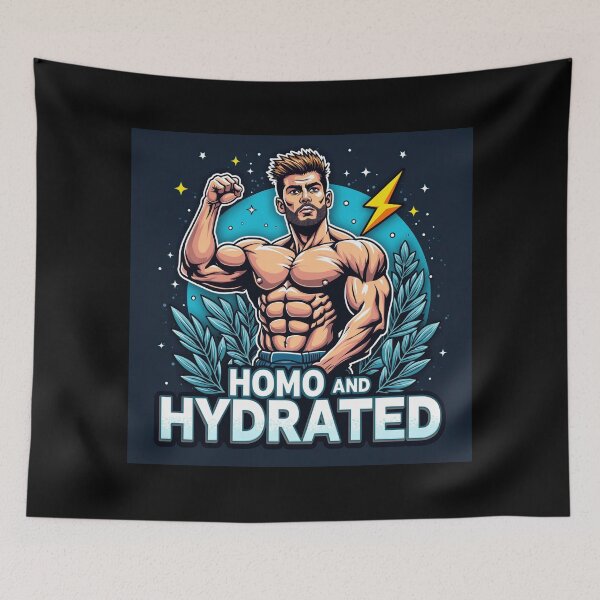Item preview, Proud Muscular Gay Man, Funny LGBT, Colorful Pop Art designed and sold by InkDazzle.