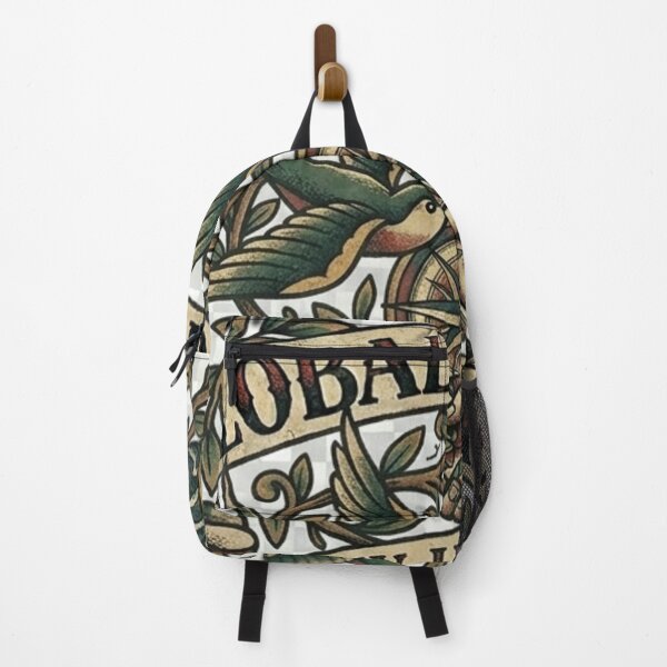 Item preview, Global Citizen Unity In Nature Traditional Tattoo Swallow Art designed and sold by EARTH PEOPLE.