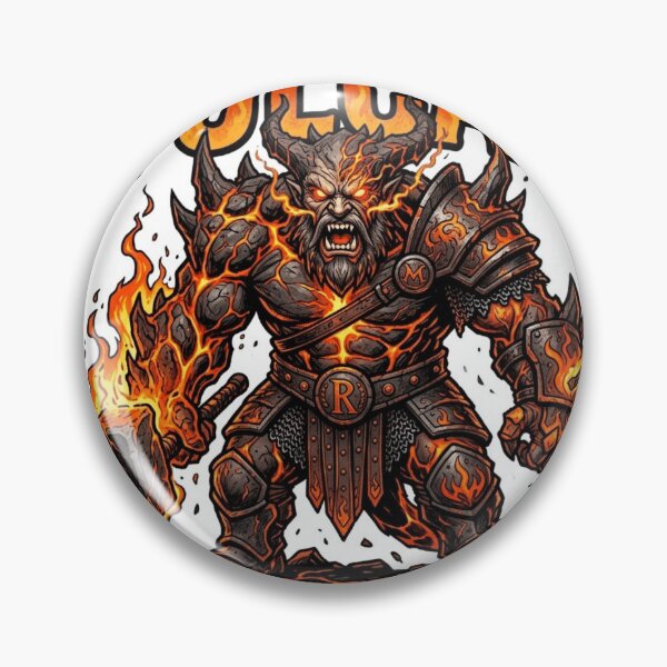 Item preview, Vulcan Lava Devil Inferno Sticker designed and sold by Imaginarium of Chaos falcon88 .