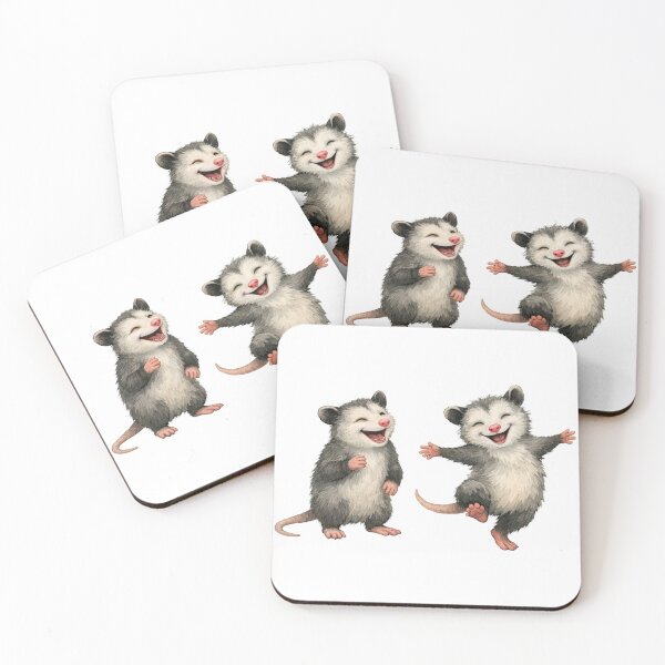 Item preview, Playful Possum Pair - Whimsical Animal T-Shirt Design for Kids and Fun-Loving Gift Shoppers designed and sold by FunscapeHQ.