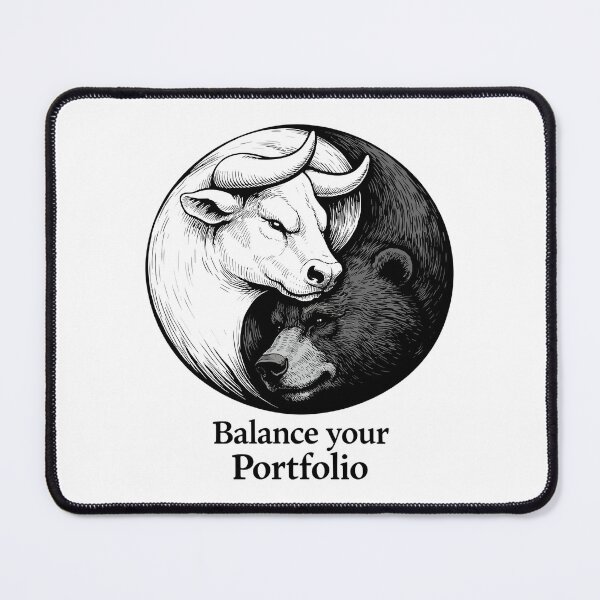 Item preview, Stock market Yin Yang: Bull & Bear Balance your portfolio designed and sold by Pineapple-Tree.