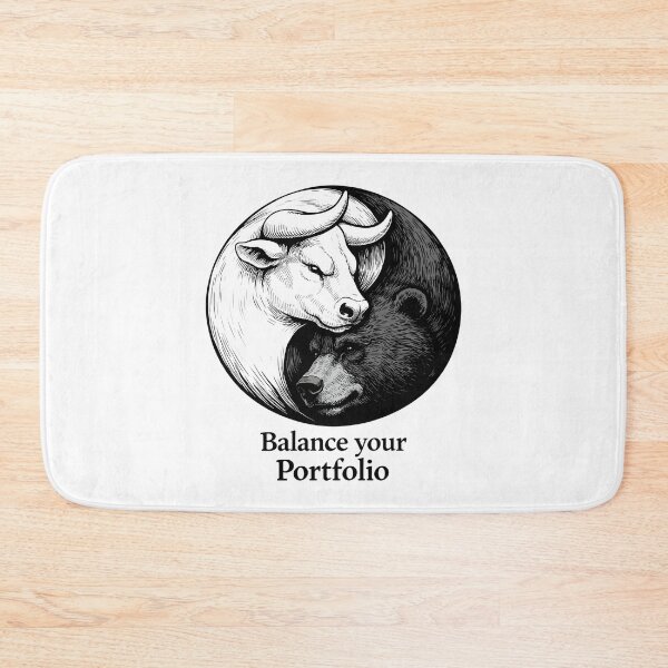 Item preview, Stock market Yin Yang: Bull & Bear Balance your portfolio designed and sold by Pineapple-Tree.