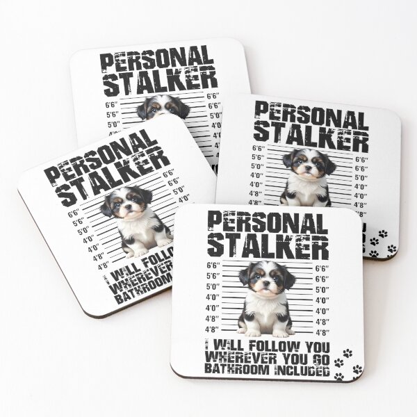 Item preview, Shih Tzu Personal Stalker Funny Dog Mugshot Design designed and sold by TshirtsOnline-.