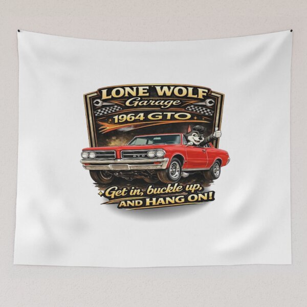 Item preview, Classic Muscle Car Vintage Car Get In Buckle Up Hang On Petrolhead Gift Retro Automotive Apparel  designed and sold by Lone Wolf Designs .