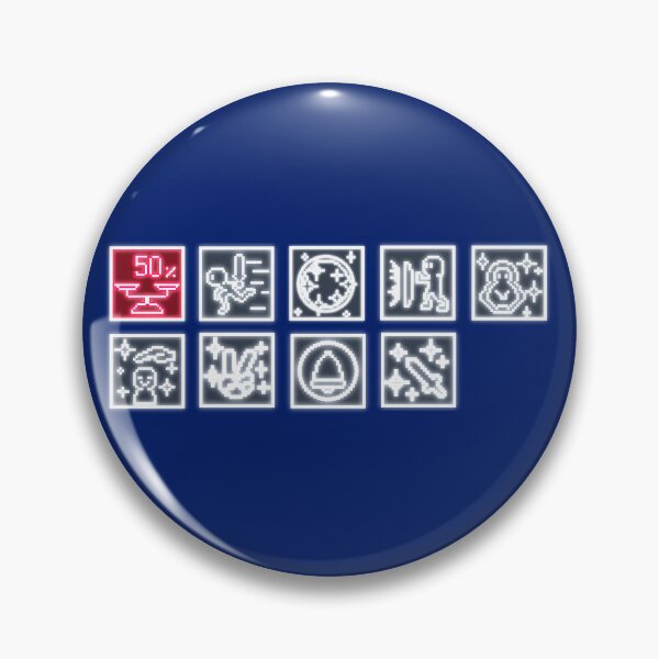 Item preview, Icon Status skills Retro gaming Sticker T-Shirt designed and sold by Runnada.