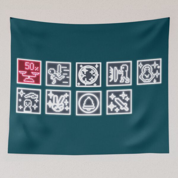 Item preview, Icon Status skills Retro gaming Sticker T-Shirt designed and sold by Runnada.