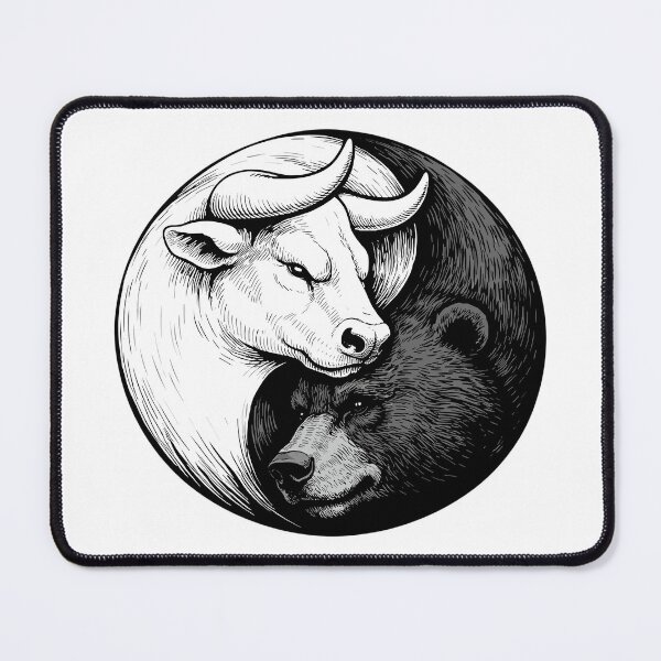 Item preview, Stock Exchange Yin Yang: Bull & Bear Design for Shareholders designed and sold by Pineapple-Tree.