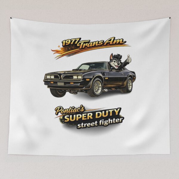 Item preview, 1977   Classic Muscle Car Vintage Firebird Style Car Lover Gift Petrolhead Street Fighter  designed and sold by Lone Wolf Designs .
