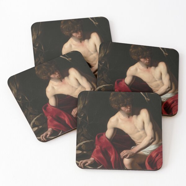 Item preview, Caravaggio John the Baptist Baroque Dramatic Religious Painting designed and sold by TheSoulOfArt.