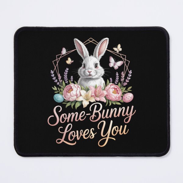 Item preview, Some-Bunny Loves You — Floral Easter Tee V4 designed and sold by DarylWelsh2024.