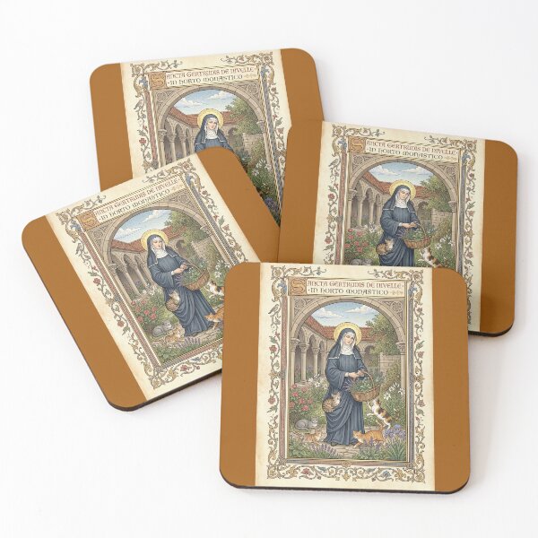 Item preview, Saint Gertrude of Nivelles with cats. designed and sold by Natalia-Vlad.