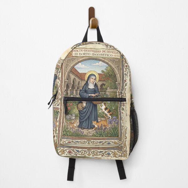 Item preview, Saint Gertrude of Nivelles with cats. designed and sold by Natalia-Vlad.