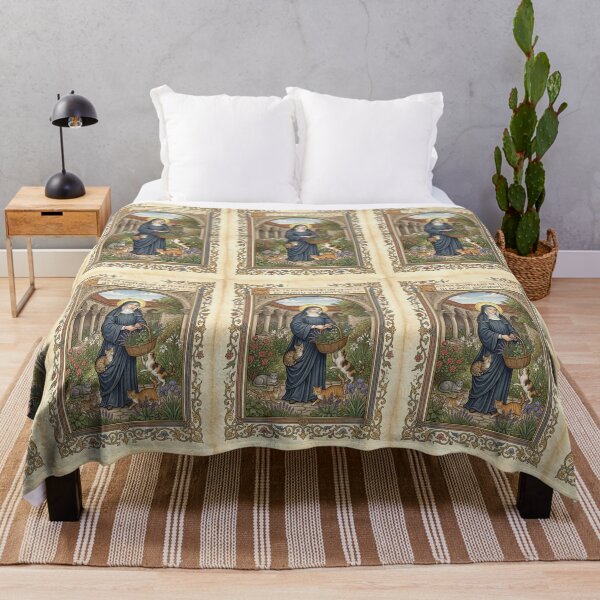 Item preview, Saint Gertrude of Nivelles with cats. designed and sold by Natalia-Vlad.