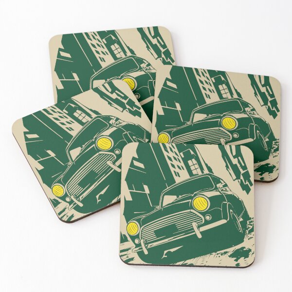 Item preview, Green Classic Mini Car designed and sold by HSDESIGNS  SHOP.