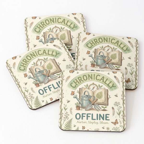 Item preview, Chronically Offline – Vintage Botanical Nature Aesthetic Design designed and sold by TITAN AESTHETICS .