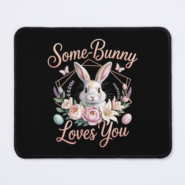 Item preview, Some-Bunny Loves You — Floral Easter Tee V7 designed and sold by DarylWelsh2024.