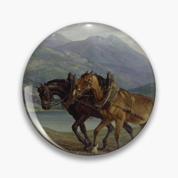 Item preview, Mountain landscape with plowing farmers designed and sold by SharonTheFirst.