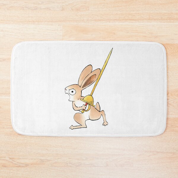 Item preview, Medieval Marginalia Bunny With Sword Art designed and sold by twgzaoiu15.