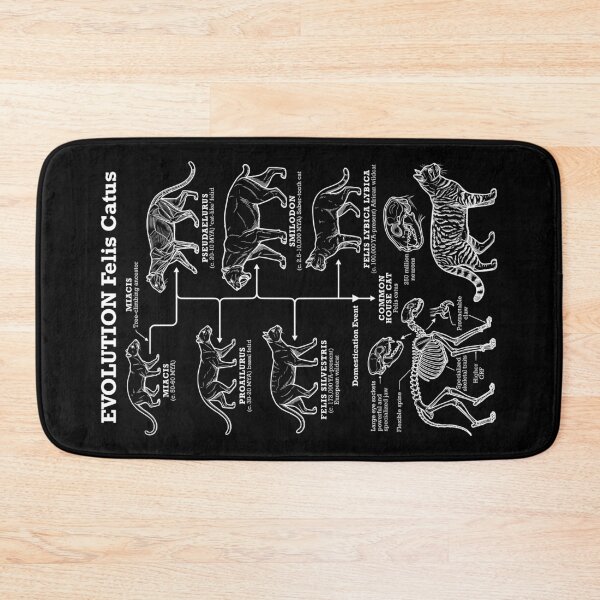 Item preview, Cat Evolution Felis Catus Cats Lineage Funny Science Diagram designed and sold by GrandeDuc.