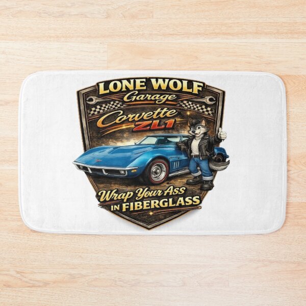Item preview, Classic American Sportscar style " Wrap Yourself In Fiberglass Petrolhead Gift Vintage Automotive apparel  designed and sold by Lone Wolf Designs .