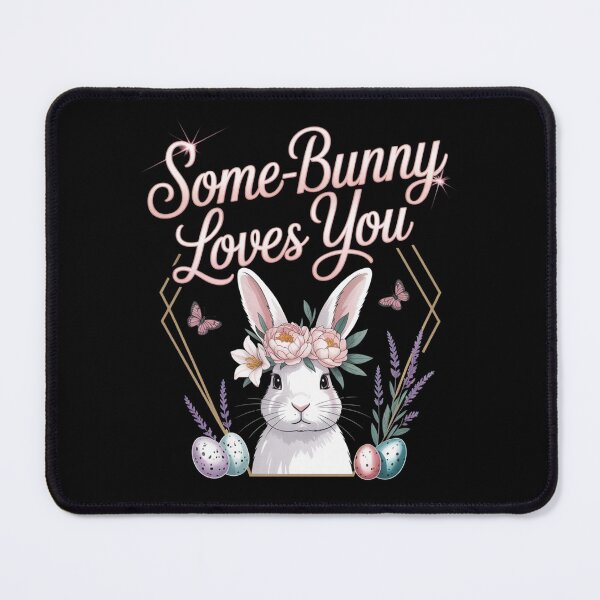 Item preview, Some-Bunny Loves You — Floral Easter Tee V10 designed and sold by DarylWelsh2024.
