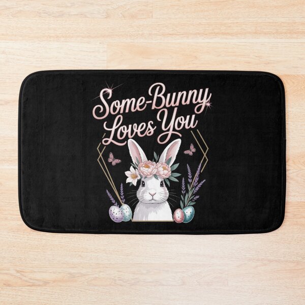 Item preview, Some-Bunny Loves You — Floral Easter Tee V10 designed and sold by DarylWelsh2024.