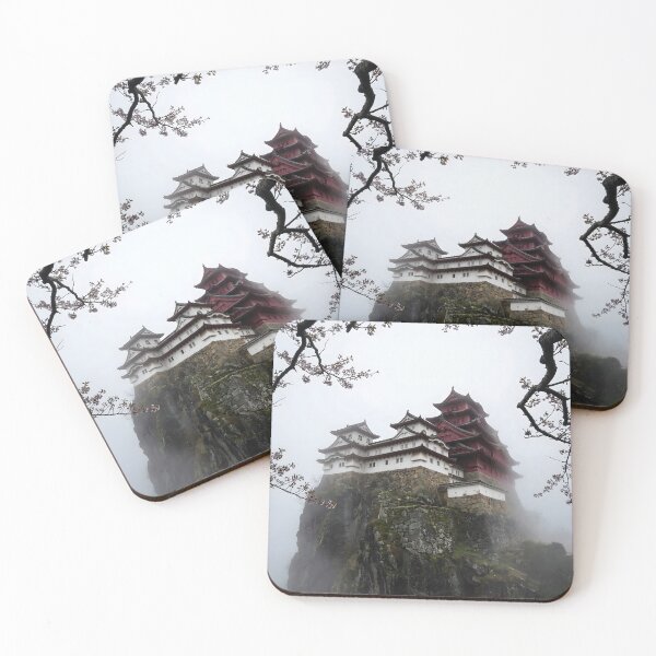 Item preview, Japanese Castle On Misty Cliffside designed and sold by Vista Atelier.