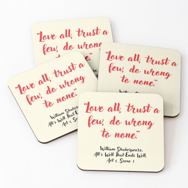 Item preview, Lit Shakespeare Quote from Alls Well That Ends Well designed and sold by CharlottePlaceArt.